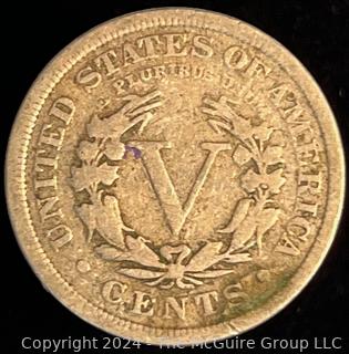 1910 Liberty Head V Nickel Coin