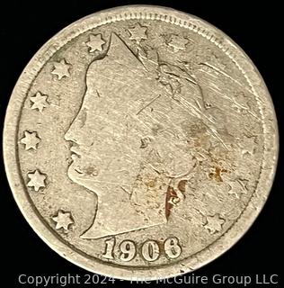 1906 Liberty Head V Nickel Coin