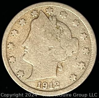 1912 Liberty Head V Nickel Coin