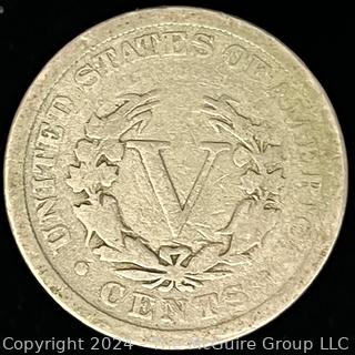 1905 Liberty Head V Nickle Coin