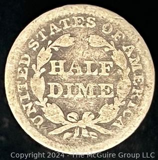 1851 US Seated Liberty Silver Dime