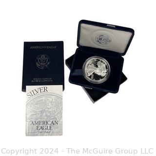 1994 -P  US One Ounce Proof Silver American Eagle Coin in Presentation Box