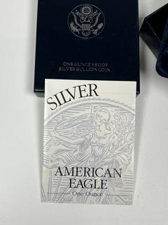 1994 -P  US One Ounce Proof Silver American Eagle Coin in Presentation Box