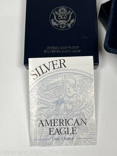 1996 -P US One Ounce Proof Silver American Eagle Coin in Presentation Box