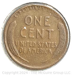 Five (5) Lincoln Head Wheat Cent Coins: 1930 various mint marks P-D