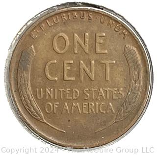 Five (5) Lincoln Head Wheat Cent Coins: 1930 various mint marks P-D