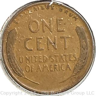 Five (5) Lincoln Head Wheat Cent Coins: 1930 various mint marks P-D