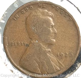 Six (6) Lincoln Head Wheat Cent Coins: 1926 -P 