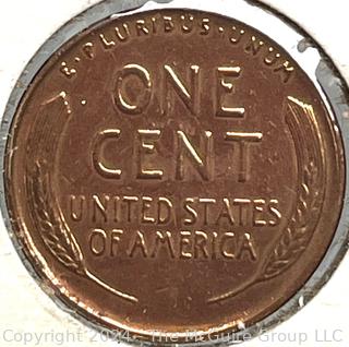 Three (3) Lincoln Head Wheat Cent Coins: 1938 