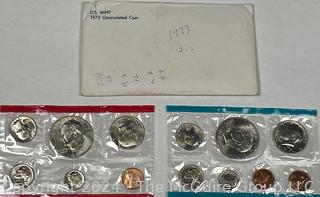 Two (2) US Mint Set 1973 P-D