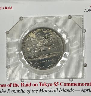 1992 Marshall Islands Commemorative Coin "Heroes of the Tokyo Raid"