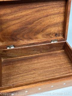 Four (4) Wooden Boxes Including Black Lacquer 