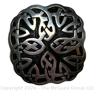 Sterling Silver Celtic Knot Brooch and Pendant.  