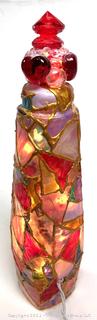 Hand Painted Stained Glass Lamp