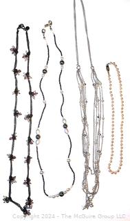 Four (4) Opera Length Bead Necklaces