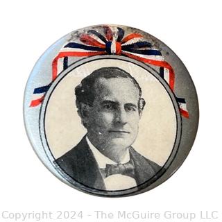 1892 Republican National Convention Floor Ticket and 1896 McKinley Presidential Campaign Button. See all photos