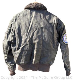 Cooper G-1 Leather Flight Jacket 42R with Patches