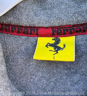 1990's Men's Ferrari Red Half Zip Fleece Jacket