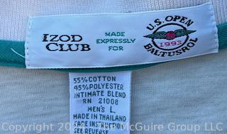 Three (3) Vintage Men's Sports Shirts Including Izod & US Open 