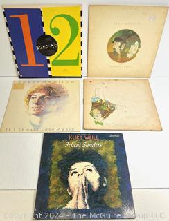 Five (5) Vinyl LP Records  Joni Mitchell, Seals & Croft, Barry Manilow and others