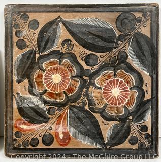 Three (3) Ceramic Art Tiles 