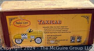 Yellow InStep Taxi Cab Metal Full Sized Pedal Car, New in Box