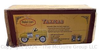 Yellow InStep Taxi Cab Metal Full Sized Pedal Car, New in Box