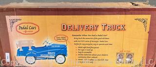 Blue InStep Delivery Truck Metal Full Sized Pedal Car, New in Box