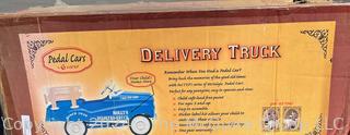 Blue InStep Delivery Truck Metal Full Sized Pedal Car, New in Box