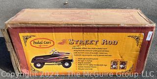 Black with Flame Detail InStep Street Hot Rod Metal Full Sized Pedal Car, New in Box