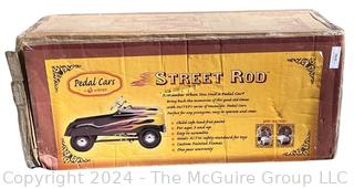 Black with Flame Detail InStep Street Hot Rod Metal Full Sized Pedal Car, New in Box