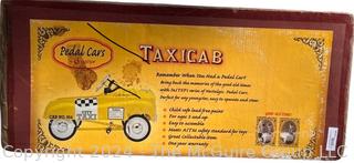 Yellow InStep Taxi Cab Car Metal Full Sized Pedal Car, New in Box