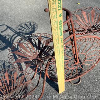 Metal European Style Tricycle Flower Plant Stand