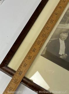 Framed Under Glass Black & White Photo From 1912 of the Board of Directors of the Bankers Trust Organization. 18" x 25" OD