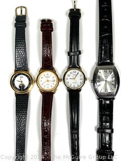 Four (4) Ladies Wristwatches Including Wittnauer, Seiko and Timex, Untested.