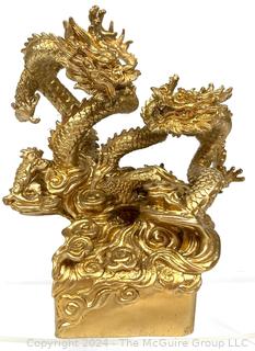 Traditional Chinese Dragon Statue. 8" x 6"