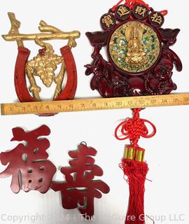 Group of Asian Metal Wall Decor.