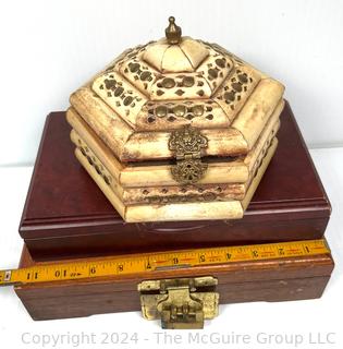 Three (3) Asian Style Trinket & Jewelry Boxes