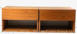 Two (2) Mid Century Modern Teak Drawers