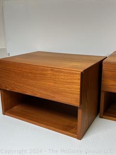 Two (2) Mid Century Modern Teak Drawers