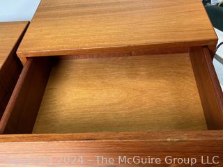 Two (2) Mid Century Modern Teak Drawers