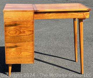 Mid Century Three Drawer with Hinged Top Desk
