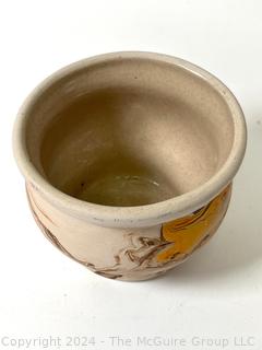 NEMADJI Pottery Bowl, Brass Door Knocker, Civilian Medal and Souvenir Ceramic Rooster from Portugal