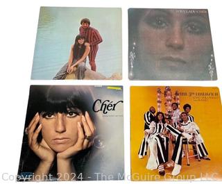 Four (4) Vinyl LP Records: Sony & Cher & 5th Dimension