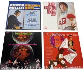 Four (4) Vinyl LP Records: Rodger Miller, Gilbert O'Sullivan, Tong Bennett & Iron Butterfly