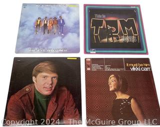 Four (4) Vinyl LP Records: Chambers Brothers, Kristofferson, John Davidson & Vikki Carr