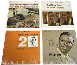 Four (4) Vinyl LP Records: Nat King Cole 