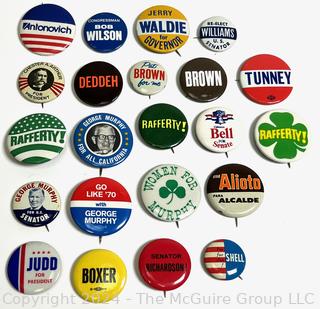 Collection of Political Campaign Buttons