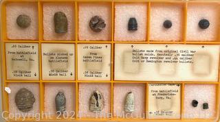 Curated Collection of Civil War Era Munitions Bullets