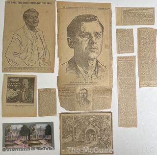 Newspaper Clippings Related to President McKinley Assassination.